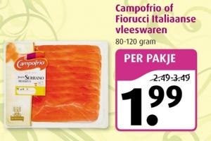 campofrio of fiorucci italiaanse vleeswaren