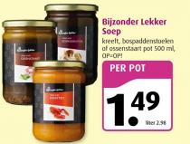 bijzonder lekker soep