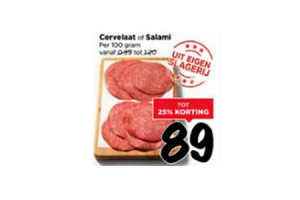 cervelaat of salami
