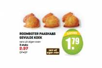 roomboter paashaas gevulde koek