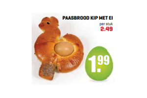 paasbrood kip met ei