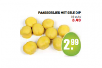 paassoesjes met gele dip