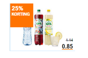 spa 1 en 1.5 literflessen