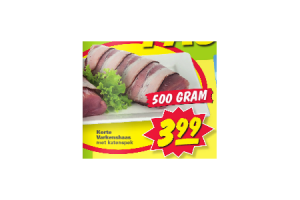 korte varkenshaas met katenspek