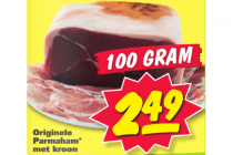 originele parmaham met kroon