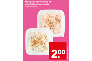 hoogland zeevruchten of zalmeibieslook salade