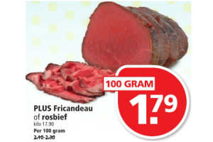 plus fricandeau of rosbief