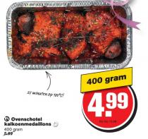 ovenschotel kalkoenmedaillons