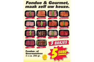 fondue  of gourmetvlees