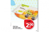 plus vers gesneden fruit