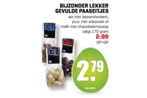 bijzonder lekker gevulde paaseitjes