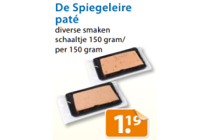 de spiegeleire pate