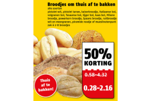 broodjes om thuis af te bakken