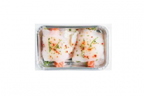 pangarolletjes met zalm in witte wijnsaus