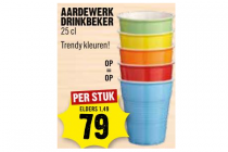 aardewerk drinkbeker