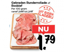 gebraden runderrollade of rosbief