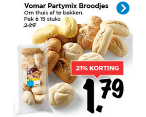 vomar partymix broodjes