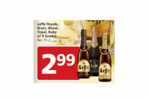 leffe royale bruin blond tripel ruby of 9 graden