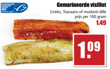 gemarineerde visfilet