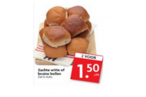 zachte witte of bruine bollen