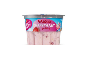 aardbei kwarktaart pudding