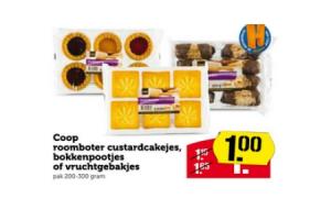 coop roomboter custardcakejes bokkenpootjes of vruchtgebakjes