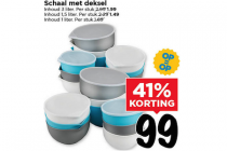 schaal met deksel