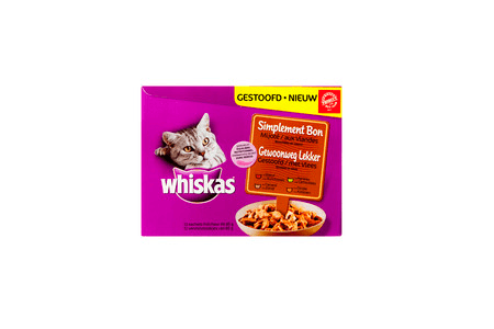 whiskas gewoonweg lekker gestoofd vlees