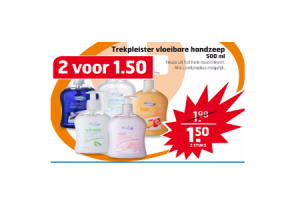 trekpleister vloeibare handzeep
