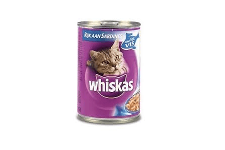 whiskas blik rijk aan sardines