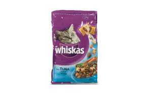 whiskas droge brokjes tonijn en groenten 300gr