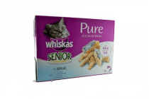 whiskas senior pure genieten vis in gelei