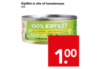 kipfilet in olie of tomatensaus