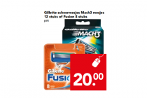 gillette scheermesjes mach3 mesjes 12 stuks of fusion 8 stuks