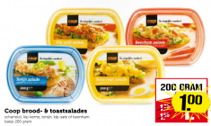 coop brood  en toastsalades