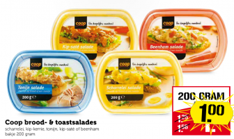 coop brood  en toastsalades