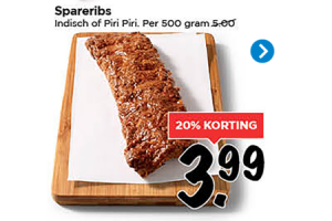 spareribs indisch of piri piri