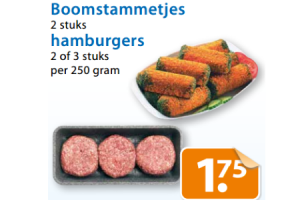 hamburgers of boomstammetjes