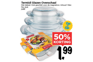 termisil glazen ovenschaal