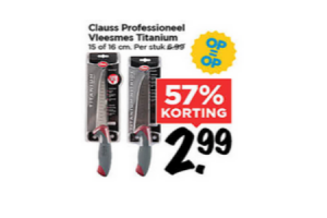 clauss professioneel vleesmes titanium
