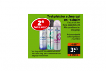 trekpleister scheerschuim en  gel