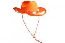 oranje cowboy bier hoed