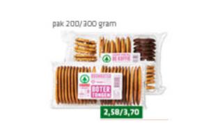 spar botertongen of koekjes assortiment