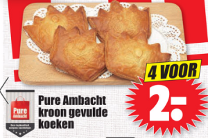 pure ambacht kroon gevulde koeken