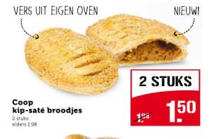 coop kip sate broodjes