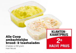 coop ambachtelijke brood   toastsalades