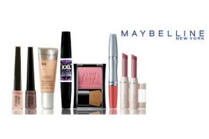 maybelline lip  en gezichtsmake up