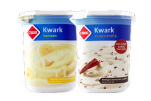 c1000 kwark banaan en stracciatella