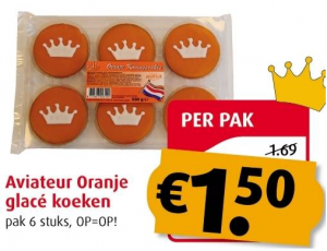 aviateur oranje glace koeken