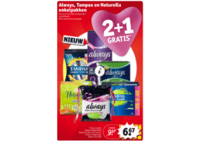 always tampax en naturella enkelpak